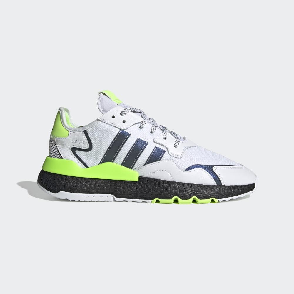 Originals Adidas Nite Jogger Barbati Romania - Albi/Negrii/Verzi EG6749